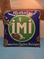 Altes emailliertes Werbeschild