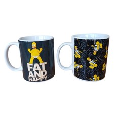 Simpsons Tassen 2 Stück Homer Simpsons Kaffeebecher Mug Fox 2011 The Simpsons