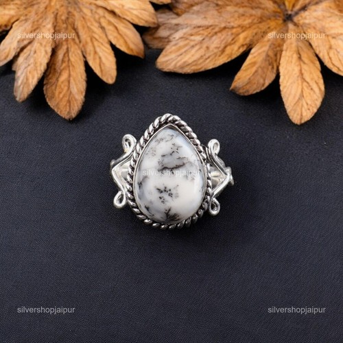Dendrit opal stein 925 - stein, silber