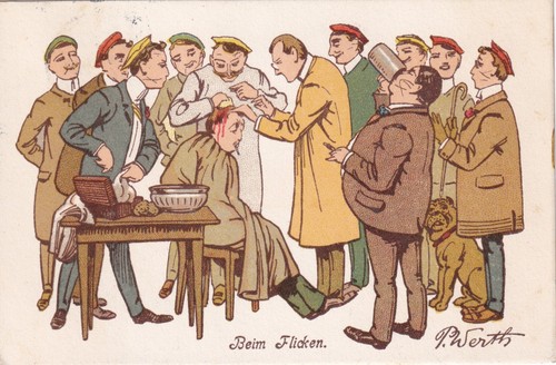 Burschenschaftler beim flicken - burschenschaftler,