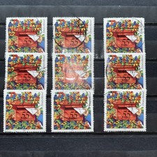 2003 Bund 9 Stück Ländlicher Hausbriefkasten Mi: 2368 NK gestempelt
