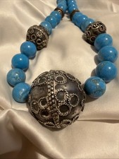 Ethno Halskette Türkis &
