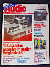 AUDIO 11/83, B & M BM 20 MODIFIZIERT,NAKAMICHI DRAGON CT,GRUNDIG XV 7500,T 7500,