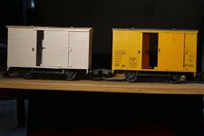 faller e train spur 0    2 Güterwaggons geschlossen