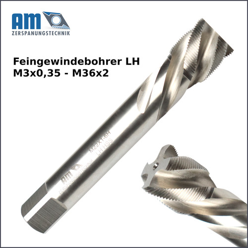 Linksgewindebohrer feingewinde - linksgewindebohrer,