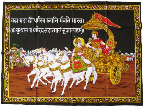 Krishna als wagenlenker arjuna - wagenlenker,