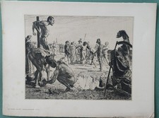 Otto Greiner, Golgatha Originallithographie Pan II 2.