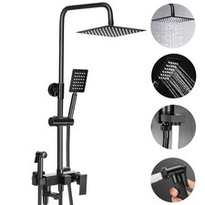 Schwarz Duschsystem