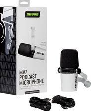 Shure MV7 White Noir (Limited Edition)