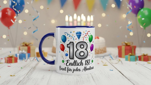 Geburtstag tasse - 18.,