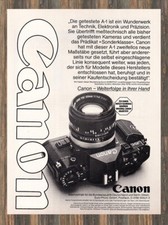 Canon A-1 - Reklame Werbeanzeige Original-Werbung 1979