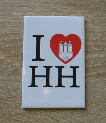 Kühlschrankmagnet hamburg - kühlschrankmagnet, i