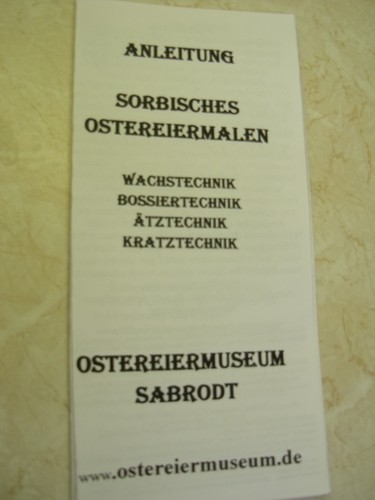 Sorbisches malset mit - sorbisches,