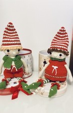 Elfen puppe,gehäkelte