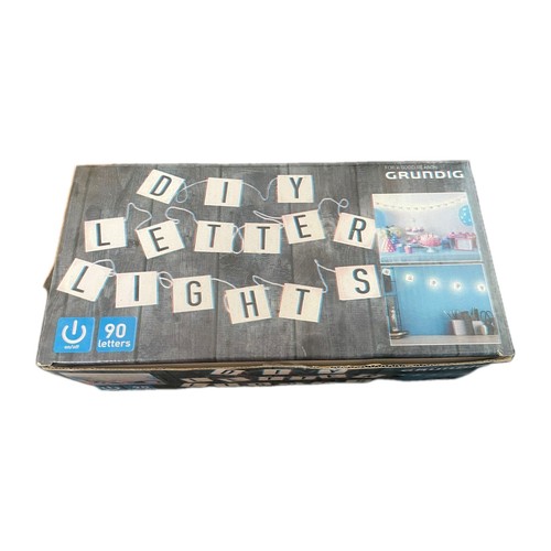 Grundig diy letter lights - diy, lights-