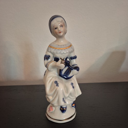 Alte porzellanfigur dame - porzellanfigur,