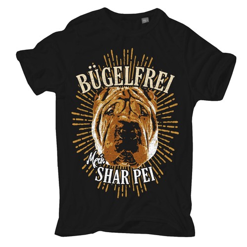 Shirt shar pei bügelfrei - -,
