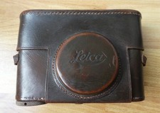 LEICA Leitz Wetzlar Bereitschafts- / Kamera-Tasche Leder dunkelbraun TOP