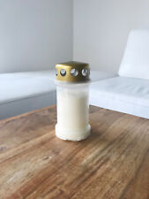 Grablicht Gedenkkerze Opferlicht Dauerbrenner mit/ohne Deckel, 1 weiß, 1 rot