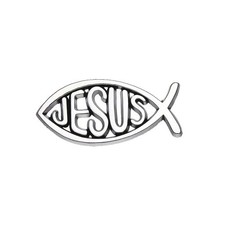 Fisch ichthys jesus anstecker - jesus,