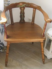 Antik Brettstuhl Bauernstuhl