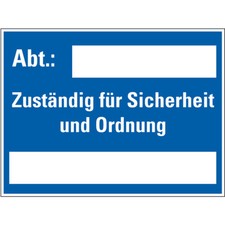 Aufkleber Hinweisschild Abt