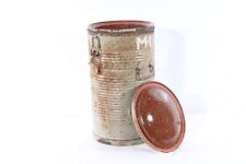 alter original THERMOS Essenkübel Thermobehälter Feldküche 53cm H Emaille