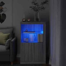 Beistellschrank mit LED-Leuchten Sideboard Kommode Schrank Holzwerkstoff vidaXL