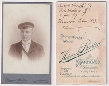 Richard Wolf - Student Studentica Hannover Portrait CDV photo Foto 1903