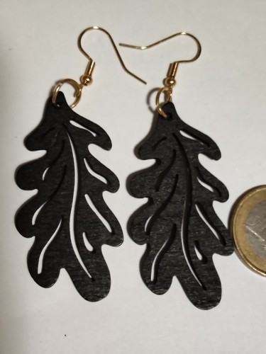 Ohrhänger goldfarben schwarz - ohrhänger,