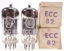 2x ECC82 = 12AU7 Valvo pair