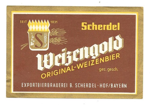 Altes bieretikett brauerei - altes,