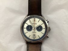 Fossil ch2952 silver dial - silver,