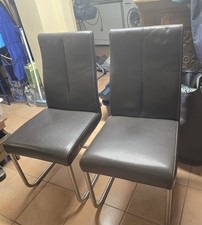 6 Echtleder Schwingstühle Esszimmerstuhl  Novel