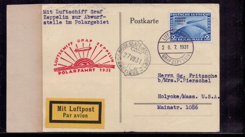 Zeppelin beleg polarfahrt - zeppelin, 1931