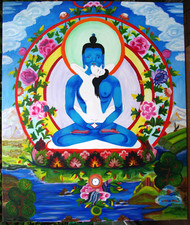 Leinwand Bild Buddha Abstrakt