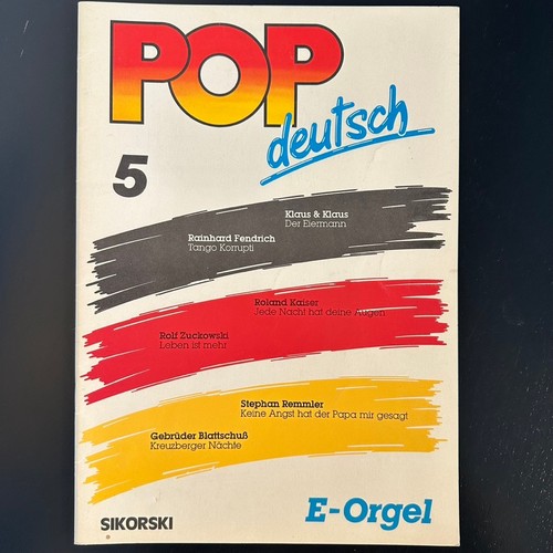 Noten pop orgel - noten, e-orgel