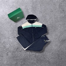 Lacoste Trainingsanzug S Dunkelblau Weiß Türkis Tracksuit Set Jogginganzug 