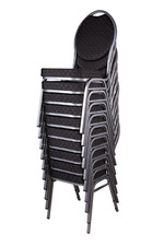 10x Stapelstuhl, Bankettstuhl