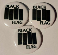 1x Black Flag Button Punkrock