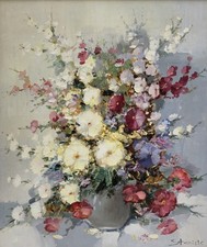 Ölgemälde Stillleben Blumen