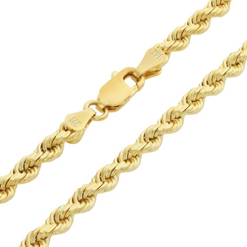 14k gelbgold solide - 14k, 3mm