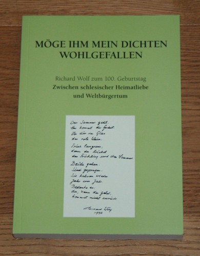 Möge ihm mein dichten - mein,