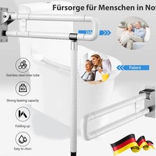 WC Toilette Stützgriff Haltegriff Klappbar Aufstehhilfe Stützklappg Edelstahl DE