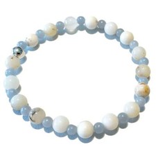 Dendritenopal weiß Angelit