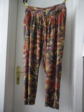 Damen Hose Patchworkoptik aus Viscose, Gr. 42, bequemer Schnitt - gebraucht