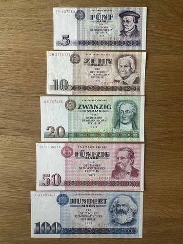 Ddr staatsbank banknoten - ddr,