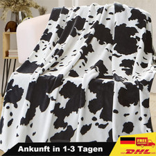 Kuh Decke Kuhmuster Flauschig