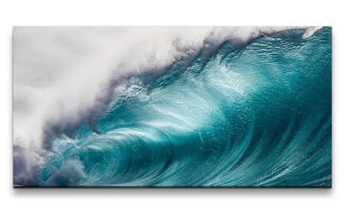 Leinwandbild 120x60cm welle - 120x60cm,