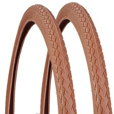 2x Set Fahrrad-Reifen Braun